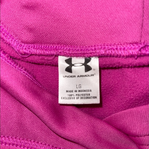Under Armour Hooded Sweatshirt - Magenta - Sz Lrg - Picture 5 of 6